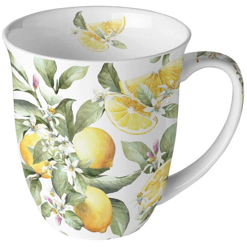 Tasse en Porcelaine Fine citrons Tasse en Porcelaine Fine citrons