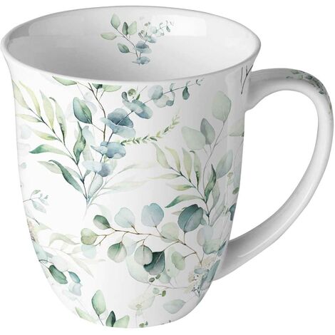 Tasse en Porcelaine Fine - Eucalyptus