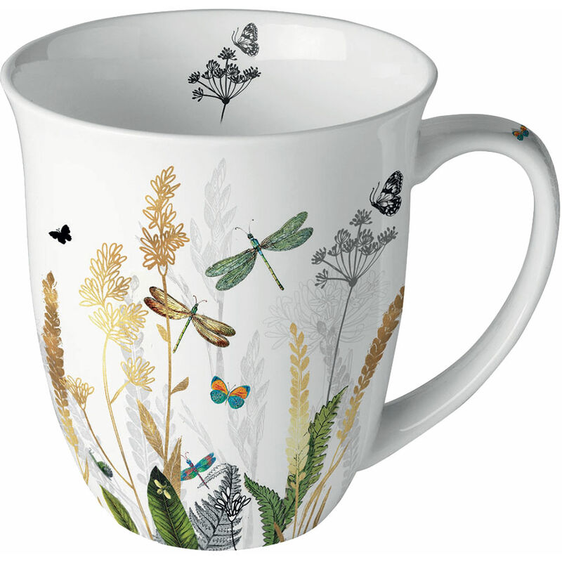 Tasse en Porcelaine Fine - Libellules Tasse en Porcelaine Fine - Libellules