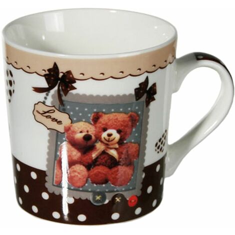 Tasse en Porcelaine Petit Ours Coeur