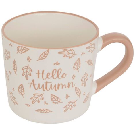 Tasse Herbst braun L14,5xp9xH10,5cm -