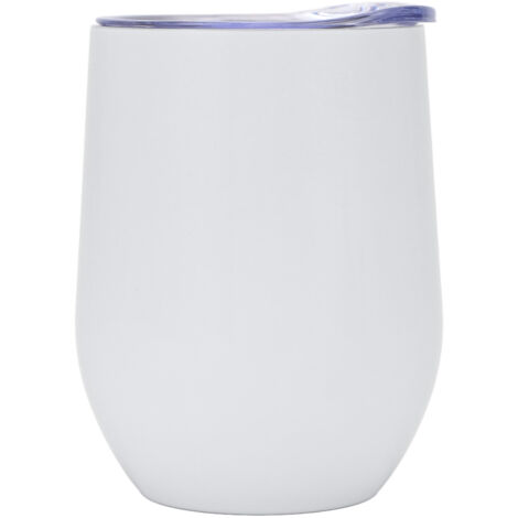 Tasse Isotherme en Acier Inoxydable 12 oz à Double Paroi pour Café, Thé et Boissons Chaudes - Design Coquille d'Œuf