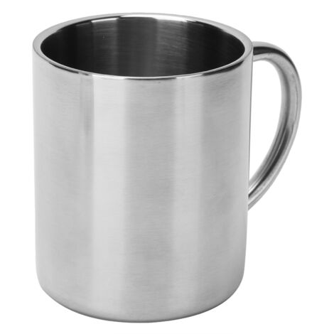 Tasse Isotherme en Acier Inoxydable 304, Finition Miroir Poli, Portable avec Anse, 300ml