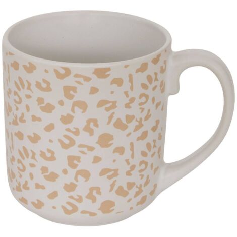 Tasse Leopardi L13,5xp9,5xH10,5cm - Weiß