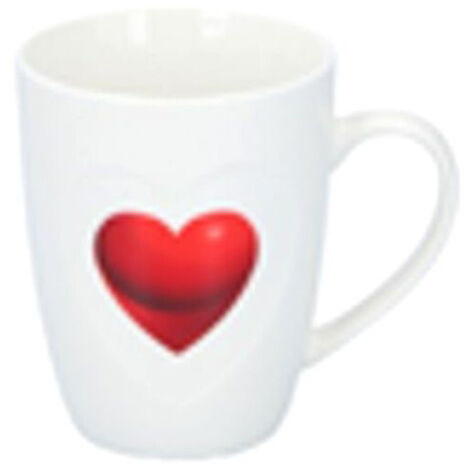 Tasse Mug en porcelaine Cœurs rouges, 330 ml Edco