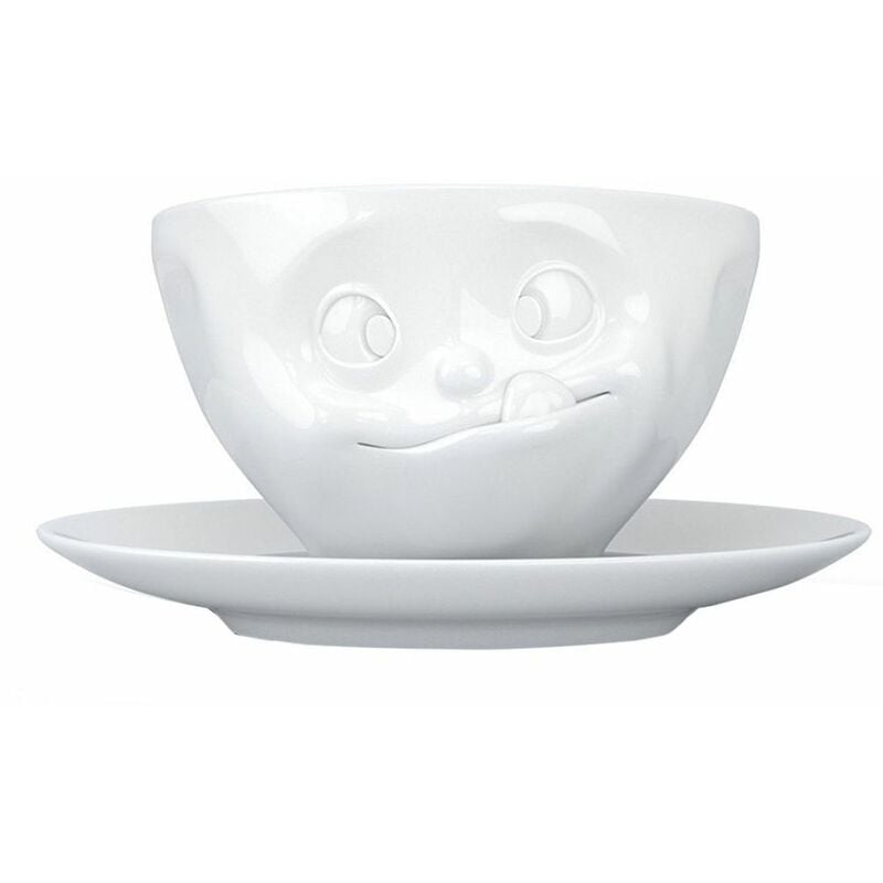 Tasse et sous tasse en porcelaine Humeur Tassen 200 ml