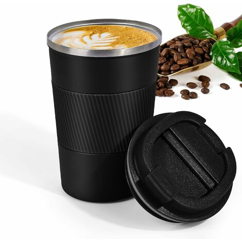 Tasses à café en acier inoxydable 400ml, Tasses isolées à double