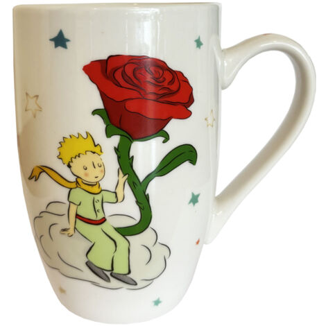 Tasse XL Le Petit Prince de St Exupéry et la rose  490 ml