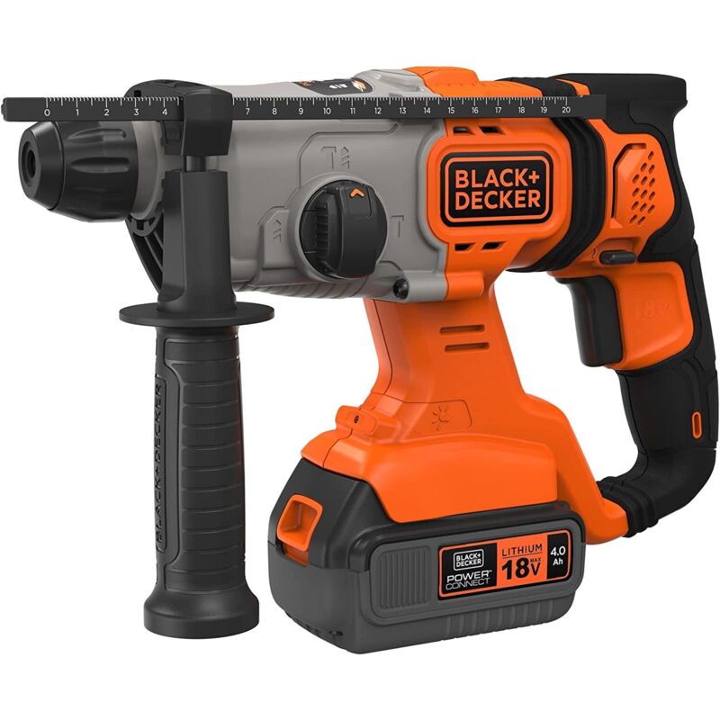 Black&decker - trapano tassellatore batteria litio 18V b+d sds BCD900M1K + valigetta