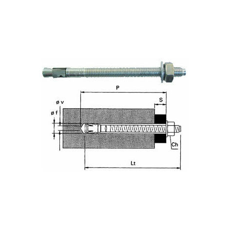 TASSELLI ANCORA ZINCATO 10/50 L124 PZ20