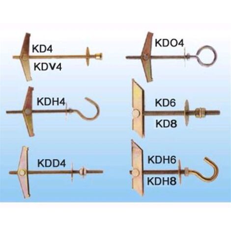 Tasselli Ancore Fischer Modello KD 4 - Vite mm. 4x95 Conf. 25 Pz