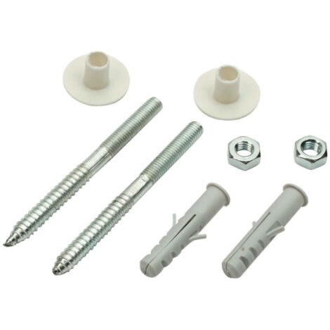 Tasselli e viti per fissaggio bidet/WC 6x80 confezione da 4