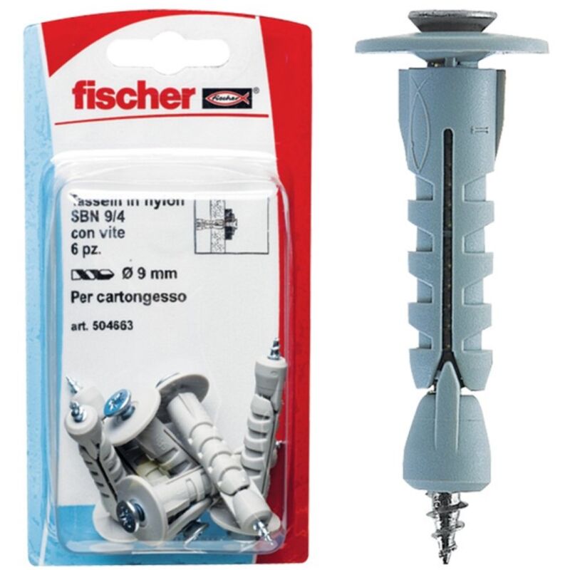 Image of Tasselli nylon sbn 9/2 4 pezzi Fischer
