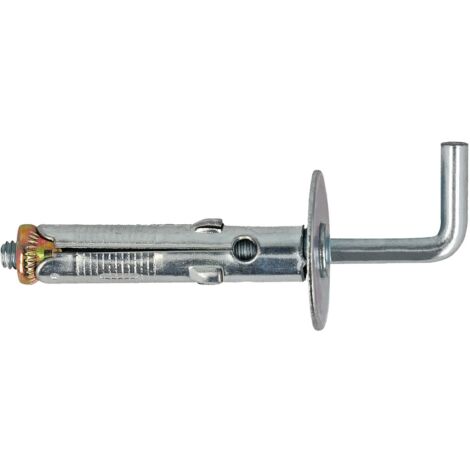 Tasselli in acciaio Diam. 8 x 45 con gancio lungo 8 pz.