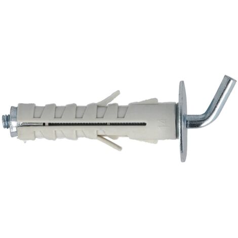 Tasselli in nylon Diam. 9 x 40 con gancio corto 6 pz.