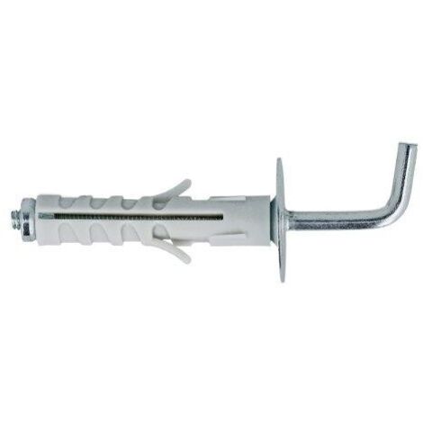 Tasselli in nylon Diam. 9 x 40 con gancio lungo 6 pz.