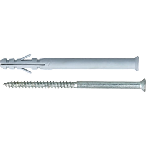 Tasselli in nylon prolungati Diam. 8 x 120 con vite TPS - 6 pz.