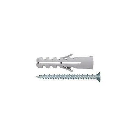 TASSELLI IN NYLON SENZA COLLARINO Ø 4 X 20 CON VITI TPS 2,5 X 30 -  100 PZ.