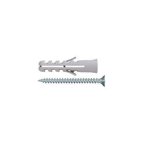TASSELLI IN NYLON SENZA COLLARINO Ø 5 X 25 CON VITI TPS 4,0 X 30 - 80 PZ.