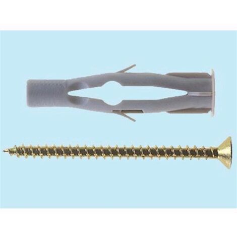 Tasselli Nylon Brixo con vite BFU 6x40 V: foro profondit mm. 50 Conf.100 pz