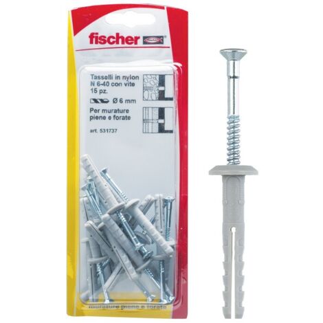 TASSELLI NYLON N 6X40 P K SET 5 PEZZI - FISCHER