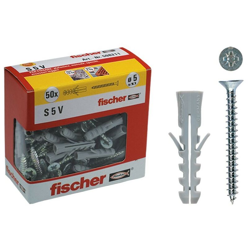 Image of Fischer - sv y in scatola, fissaggio in nylon con vite s 6 v y