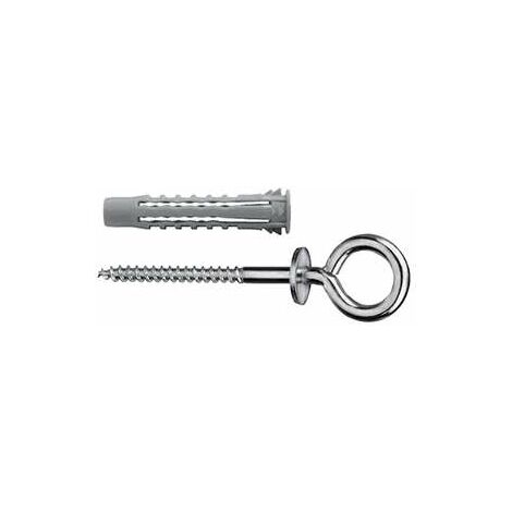 Tasselli universali a 4 settori Diam. 6 x 30 con occhiolo chiuso 25 pz.