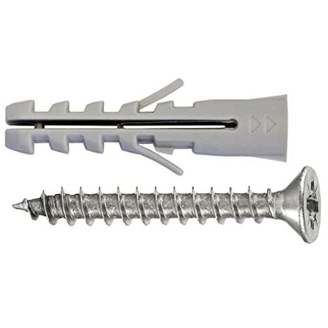 Tasselli universali nylon + viti T.P.S. - Diam. 5 x 25 - 25 pz.