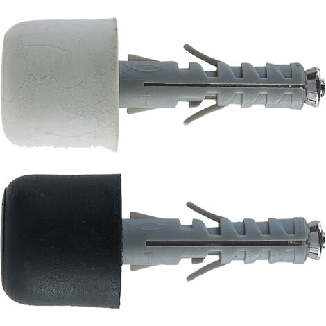 Tassello con fermaporta sb  9/12 ø 9 x 40 mm - bianco
