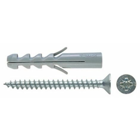 TASSELLO CON VITE ACCIAIO SV  FISCHER 8 (Pz.50)