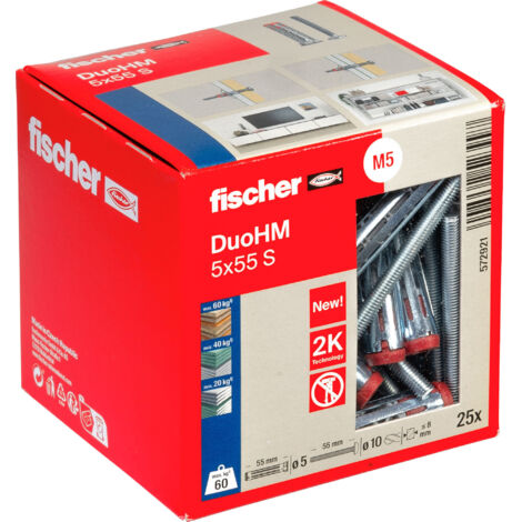 TASSELLO CON VITE 'DUOHM' Ø 10x55 mm - vite 5x55 mm Q.TA 25