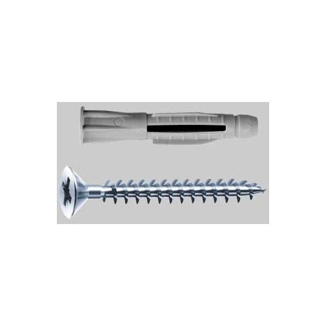 Tassello con vite top-v-cb diametro 10x60 - vite 6x70 conf. da 40 pz