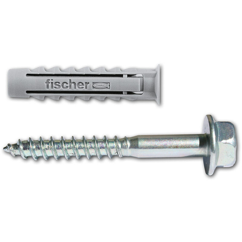 Fischer - Tassello in nylon con vite mordente sx-bm - sx12 bm ø mm.12x60 vite mm.9x75