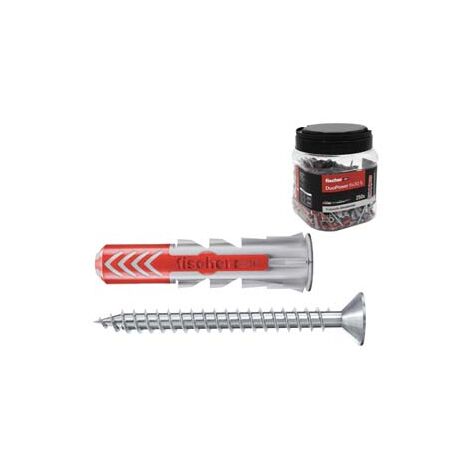 TASSELLO IN NYLON CON VITE PROMOPACK DUOPOWER- - ø mm.6x30 conf.pz.250 - 1 confezione FISCHER