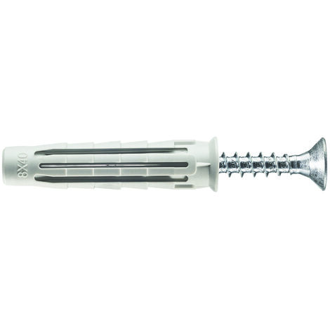 Tassello in nylon con vite tsp pz pa 6 t6/va - ø mm.6x30, in conf. self service pz.10