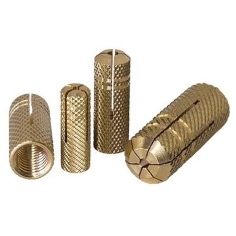 TASSELLO IN OTTONE ZIGRINATO  M5x21 mm  Foro: 6,5 mm
