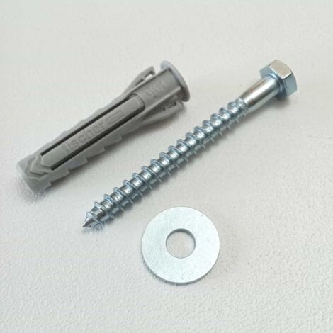 Tassello in plastica e vite te da 12 x 100mm - 2pz