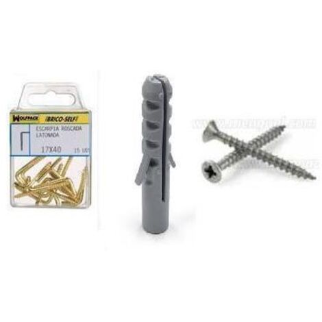 Tassello N° 5 Con Viti Testa Piana Zincata 3,5x30 mm. 12 unità
