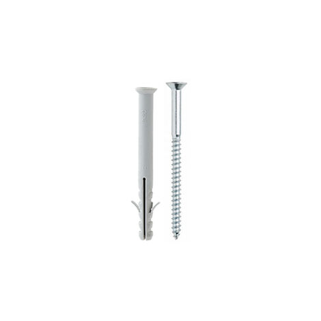 Tassello nylon 2 alette con vite dm 8x60 conf. 100 pz.