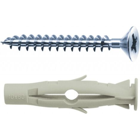 Tassello Nylon 'Gbu'  Gbu 8/V 8X50 - Vite 4,5X60 Cf. 50 Pz