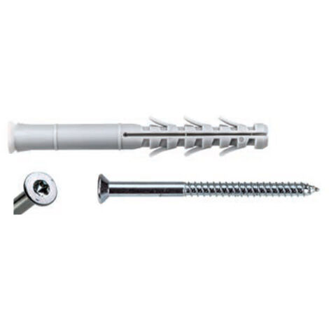 TASSELLO NYLON 'LATER CORNICE' C8A 120 LUVT 8 x 120 - vite Torx T30 5,5 x 125