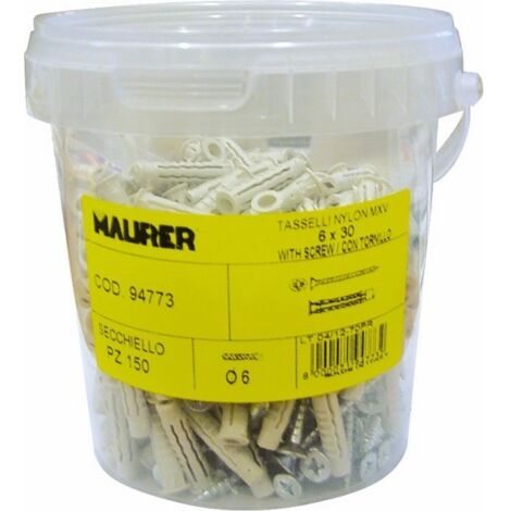 Tassello Nylon Maurer Mxv 8  8X40Mm (Secchiello 100Pz)