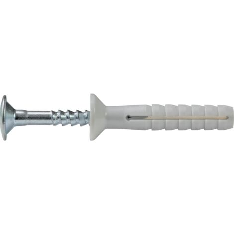 Tassello prolungato in nylon 8x135 mm vite premontata leggeri pezzi 40