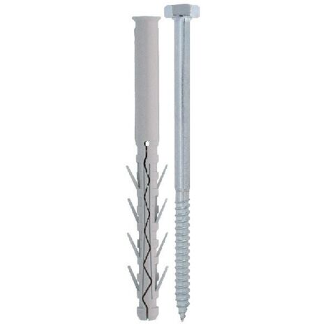 Tassello Tup4 con Vite Testa Esagonale 100 Pz. mm. 8X80