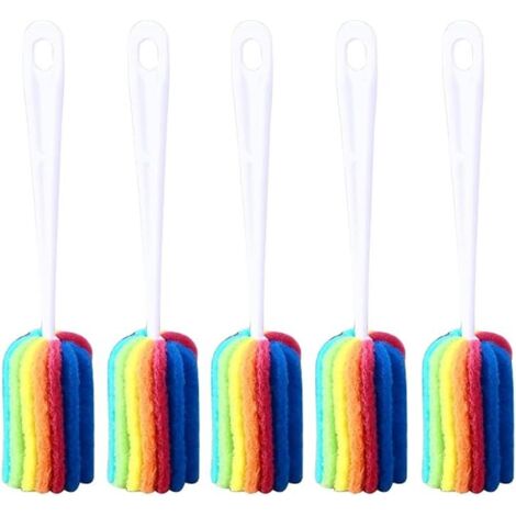 Tassenbürste mit langem Griff, Reinigungsbürste, Flaschenbürste, Tassenbürste für Thermoskannen