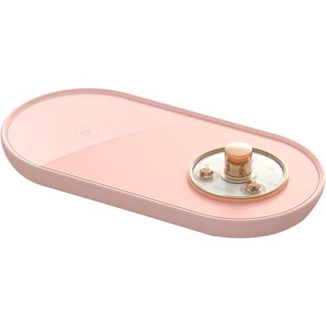 Tassenwärmer, USB-Smart-Thermostat-Untersetzer, 55 ℃ Heizbecher-Untersetzer, Kaffee-/Milch-/Teewärmer (Rosa)