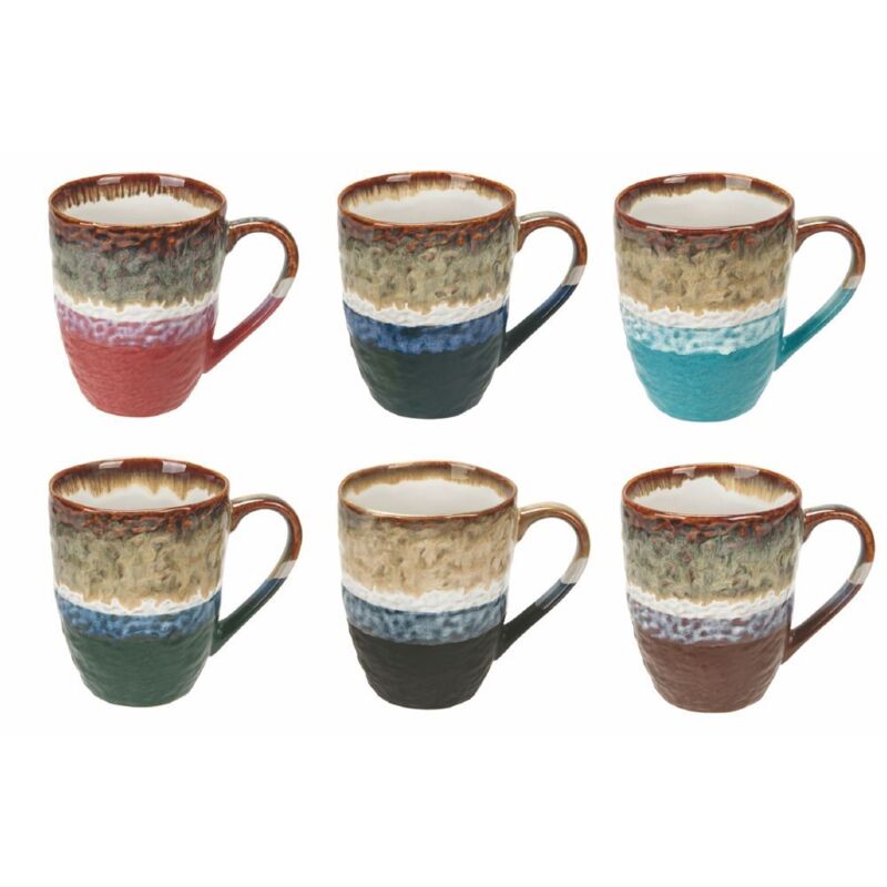 Tasses à café mug 369 cl coloris assortis