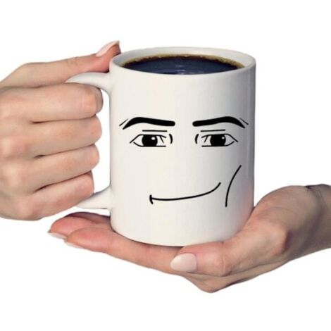 Tasses amusantes - Mug fantaisie, tasse à thé ou à café, cadeau pour hommes et femmes - Expressions faciales Roblox