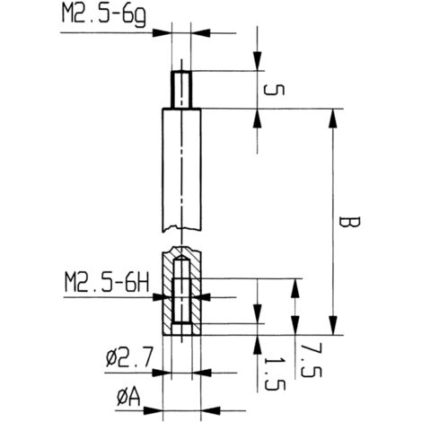 Tastbolzenverlängerung für Messuhren und Feinzeiger 15mm Ø4mm