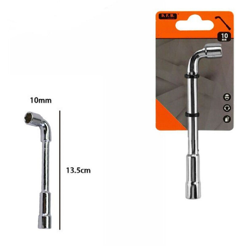 Image of Trade Shop Traesio - Trade Shop - 10 mm chrom-vanadium-stahl sechskant-steckschlüssel 60231 -